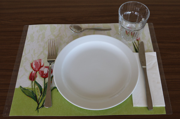 Gastgeber kümmert sich um Seniorin