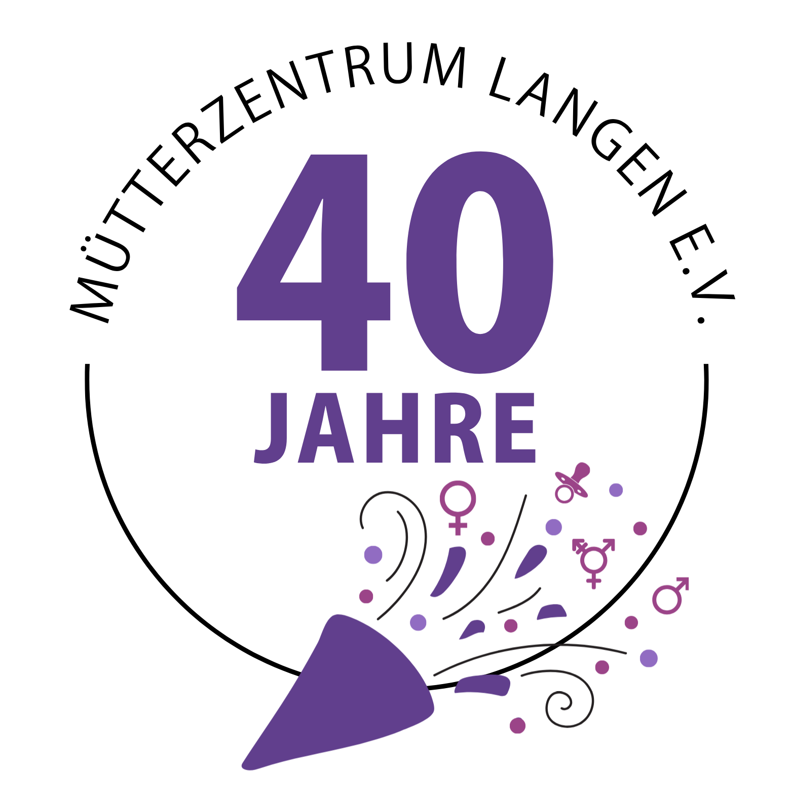 Logo 40 Jahre Mütterzentrum
