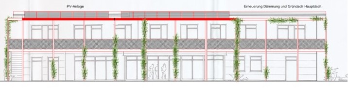 Entwurf Architekturbüro Diefenbach, Frankfurt/M. Fassadenbegrünung ZenJA